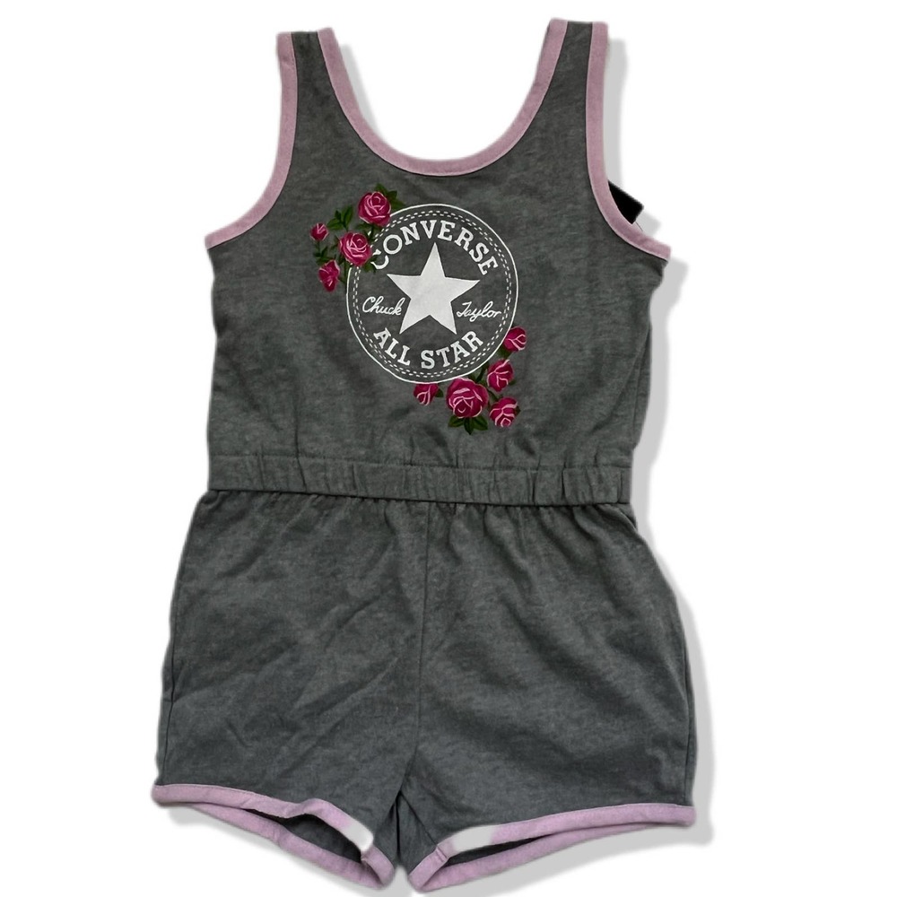 CONVERSE Little Girl's Chuck Patch Romper
